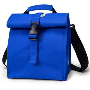 SUNNY BIRD Insulated Lunch Bag Rolltop Lunch Box Tote Lunchbox Bag for Women, Men, Adults and Kids (Blue)