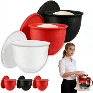 Silicone Liners for Kitchenaid Mixer, Silicone Liners for Kitchen Tilt-Head 5 Qt Mixers, Kitchen Aid Mixer Bowl Accessories and Attachments for Baking and Cooking, Replacement Mixers Bowls (3Pcs)