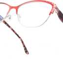 SKYWAY Women's Reading Glasses Elegant Blue Light Blocking Readers Computer Glasses Eyewear Ruby 1.5x