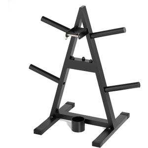 A-Frame Weight Plate Tree for 1" Olympic Plates - Holds 300 lbs, Dumbbell Rack and Home Gym Storage Stand - Organize Your Workout Area