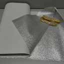 Carpet Runner Runway Rug, Glitter Silver Carpet Runner 55 GSM Thickness (2.46 x 30Feet) for Wedding Party Hallway Rug, Christmas Xmas Thanksgiving