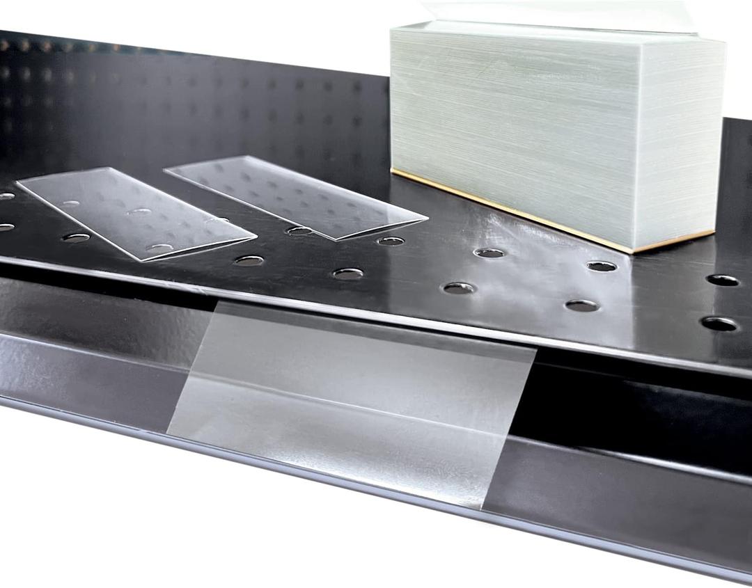 Clip Strip Corp. Price/Data Channel Label Holder Chips, Clear Plastic Tags, 2" L x 1.25" H, 7.5 Mil Thick, Gondola Shelf Edge, Reusable, Made for Point of Purchase Shelf Molding (1000)