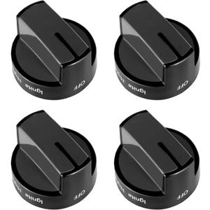 4 Pack W10339442 Stove Knob Compatible with Whirlpool Gas Range Replaces WPW10339442VP, 2311008, AP6019877, PS11753188, EAP11753188