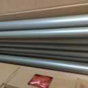 TONIAL 1 Inch Double Curtain Rods for Windows, 72 to 144 Inch, Silver