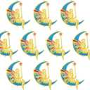 10pcs Suncatcher Parts Metal Blue Fairy Window Pendant DIY Part Ornament DIY Part Hand-Crafts