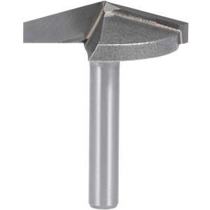 uxcell 150 Degree V-Groove Router Bit 32mm Dia with 6mm Shank, Titanium Steel Tipped V Grooving Bit (Gray)