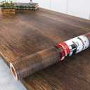 Decotalk Contact Paper Wood Grain Peel and Stick Wallpaper Self Adhesive Removable Brown Wood Contact Paper for Countertops Waterproof Vintage Wallpaper for Drawer Liner Cabinets Walls Desk 12"x120"