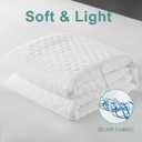 Premium Waterproof Mattress Protector Queen Size,4D Air Cooling 300GSM Mattress Cover,Breathable All-Round 360 Bed Mattress Pad Noiseless Vinyl Free (White,Queen)