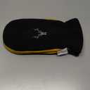 SKYDEER Winter Mittens with Soft Deerskin Suede Leather & Thermal Polar Fleece & Warm C100G 3M Thinsulate Insulation SD5171M (Medium, Yellow/Black)