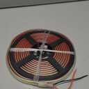 COB LED Strip Lights, Dimmable AC110V-130V 16.4ft Super Bright 30000LM Waterproof 1200 LED Ribbon, 2 Times Brightness Than 12V COB LED Strip Lights, Warm White 3000K