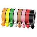 8-Color PLA Filament Bundle for 3D Printers (1.75mm, 250g/ Spool, 272 FT Total) - White, Black, Red, Green, Yellow, Pink, Orange-Yellow, Brown | Beginner-Friendly, Low Warping, 2 kg