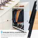 with Lock Heavy Duty Drawer Slides 24 Inch 500 Lbs Side Mount Full Extension Ball (Load: 250 lb Bottom Mount, 24 Inch)