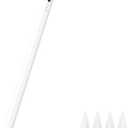 Stylus Pen for iPad 11th & 10th Gen - 2X Faster Charging, Tilt & Palm Rejection, Works with iPad Pro 12.9/11/M4, Air 5/M2, Mini 5/6/7, iPad 6th-11th Gen (2018-2025) (White)