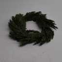 24" Real Touch Norfolk Pine Wreath for Front Door Artificial Christmas Wreath Green Faux Pine Wreath for Wall Windows Mantle Outdoor Christmas Decoration