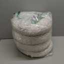 4 Pcs Round Throw Pillows 15 Inch Decorative Velvet Pleated Pumpkin Floor Boho Pillows for Living Room Couch Chair Bed Sofa (White) (Ivory)