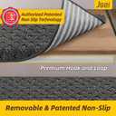 JSEI Bullnose Carpet Stair Treads, 14 Pcs Non Slip Stair Treads for Wooden Steps Indoor with TPE Backing, 11" x 30" Machine Washable Stair Runners with Edge Protection for Kids and Elders, Dark Grey