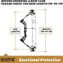 LWANO Compound Bow Case Soft Light-Weight Bow Bag with Arrow Pocket and Backpack Straps