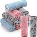 Tegeme 3 Pcs Pet Blankets Soft Fluffy Fleece Dog Cat Warm Paw Print Pattern Blankets Flannel Throw for Pets Dog Puppy Cat(23 x 16 Inch,Multicolor)