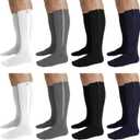 5 Pairs Men Zipper Compression Socks with Zipper 20-30mmhg Colorful Men Women Compression Stockings for Edema Swelling