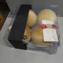 4PCS Gold Brown Velvet Christmas Ornaments Set – 6 Inch Large Flocked Shatterproof Baubles for Xmas Tree Decoration, Hanging Ornaments for Holiday & Home Décor (Gold, 6 Inch / 15 cm)