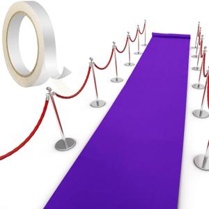 Shappy Purple Carpet Runner Rug for Party 55gsm Thickness with Carpet Tape Hallway Rug for Graduate Wedding Party Dance Floor Outdoor Accessories(2.6 x 16.4 Feet)