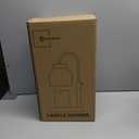 CozyHaus Candle Warmer Lamp - Black Marble Base | Height Adjustable Electric Candle Melter Includes 3 Bulbs & Dimmer | Compatible with Large Yankee Candle Jars, 3 Wick Candles