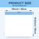 80 Count 19.6" x 18" Cat Litter Box Liners for Self-Cleaning Cat Litter Box, Replacement Automatic Litter Box Liners, 4 Rolls Drawstring Trash Bags for Robot, Extra Thick4 Packs/80 Counts