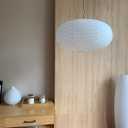large White Oblate Pendant Lamp Shade 55.5cm(21.85in) Chinses lantern Home Decor Paper Ceiling Lampshade