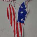 Swimsuits Bathing Suits Womens Sexy Monokini Deep V One Piece Semi Thong Bikini Backless Cheeky Swimwear (Large, C-american Flag)