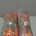 INXUGAO Fake Fall Flowers Artificial for Decoration, 12 Bundles Faux Plants Silk Orange Flowers Morning Glory Petunias Realistic UV Resistant for Outdoors Planter Porch Patio Window Box, Sunset 2 Pack