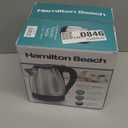 Hamilton Beach Electric Tea Kettle, Water Boiler & Heater, 1.7 Liter, Cordless Serving, 1500 Watts for Fast Boiling, Auto-Shutoff and Boil-Dry Protection, Stainless Steel (40880)