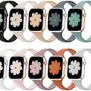 6 Pack Slim Bands Compatible with Apple Watch Bands 38mm 40mm 41mm 42mm 44mm 45mm 46mm 49mm, Soft Thin Silicone Sport Narrow Strap for iWatch Series 11/10/9/8/SE/7/6/5/4/3/2/1/Ultra Women Men
