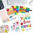 2 x ceiba tree Christmas Teacher Gifts Bulk Teacher Planner with Vinyl Stickers Sticky Notes Set Pen and Affirmation Cards Stationary Set for Women Men Happy Holidays