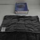 MAXTID Weighted Lap Blanket for Adults 8 Pounds Small Weighted Throw Blanket Travel Heavy Lap Pad Soft Velveteen Sofa Throw Blanket 39in x 23in 8 Lbs - Dark Grey, Machine Washable
