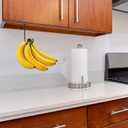 3 x JINIHFW Banana Hook Hanger,Under Cabinet Banana Hook Foldable