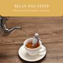 2 x 2LB Depot Loose Leaf Tea Infuser - Set of 2 Fine Mesh Tea Cup Filter - Loose Tea Strainer - Tea Steeper for Herbal Tea - Reusable Tea Holder - Tea Ball Strainers for Superior Tea Brewing Experience (Black & Grey)