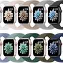 10 Pack Silicone Bands Compatible with Apple Watch 38mm 40mm 41mm 42mm 44mm 45mm 46mm 49mm Women Men, Soft Waterproof Replacement Wrist Sport Band for iWatch Series 11 10 9 8 7 6 5 4 3 2 1 SE Ultra (E-Lake Green/Army Green/Black/Navy Blue/Cactus/White/Stone/Starlight/Grey/Lavender Gray)