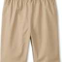 French Toast Girls Adaptive Bermuda Shorts with Hook and Loop Closure (Beige)