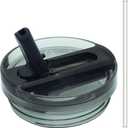 Dreamfocus 64 oz Leak Proof Flip Straw Lid Replacement for Stanley 64 oz Quencher H2.0 and ProTour Tumbler (Black)