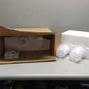 Wireless Battery Operated Wall Sconce Set of 2, Black Easy Install Dimmable Rechargeable Wall Lights with Remote Control, Timer Function for Living Room, Bedroom, Hallway, Stairwell, Entryway 3000K (Black & White Shade)