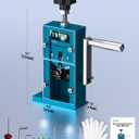 Frstem Wire Stripper Machine, 0.06''-0.39'' Manual or Drill Powered Wire Stripping Machine with Hand Crank or Drill, 65MN Spring Steel Blade Aluminum Frame Wire Peeler for Scrap Copper Recycling