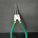 4-piece Snap Ring Plier Set, 7 in (17.8 cm) Round Nose C-Clamp, for Snap Ring Removal, with green Storage Case