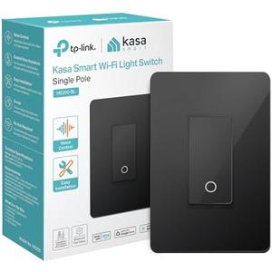 Kasa Smart Light Switch HS200-BL, Single Pole,Neutral Wire Required, 2.4GHz Wi-Fi Light Switch Compatible with Alexa and Google Home, UL Certified, No Hub Required, Black