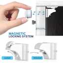 Baby Proof Me 36-Pack Magnetic Cabinet Locks, Baby Proofing Child Safety Locks with 9 Keys, No-Drill 3M Adhesive for Cabinets & Drawers