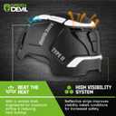 GREEN DEVIL Type 2 Hard Hat Vented Construction Safety Helmet with Chin Strap Side Impact Protection Type II Class C Rated Work Hardhat for Men Women, One Size
