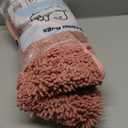 Bathroom Rugs Sets 3 Piece, Extra Soft Absorbent Chenille Bath Rugs, Non Slip Rubber Backing Machine Washable Quick Dry Bath Mats for Bathroom Floor, Tub, Shower, Home Decor Accessories, Misty Rose (16" x 24" & 20" x 32"& 20" x 20" U shape)