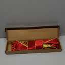 1 Pack Large Christmas Red Bows for Christmas Tree with Gold Border & Back, 16" x 24" Velvet Bows for Tree Topper,Wreaths,Indoor,Outdoor,Fireplace,Stairs,Railing,Porch,Xmas Decoration