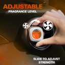 Air Jungles Eleu Pomelo Scent Car Air Freshener Clip, 6 Vent Clips, 4 ml Each, Long Lasting Air Freshener, Up to 180 Days Car Refresher Odor Eliminator