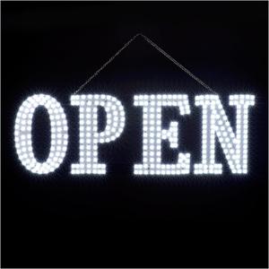 40"x14" Extra Jumbo LED Open Signs for Business, Unique Design Super Bright Open Sign with Chain, High Visibility Open Sign for Stores Bar Hotel Retail Shops Window Salon Office (40x14 inch (All-white))