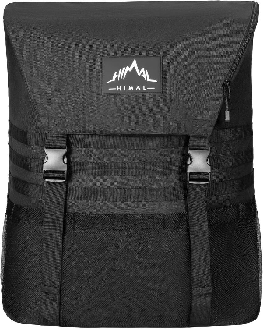Himal Outdoors Spare Tire Trash Bag, Spare Tire Storage Bag, SUV Trunk Organizer for Outdoor Off-Road Recovery Gear, Black